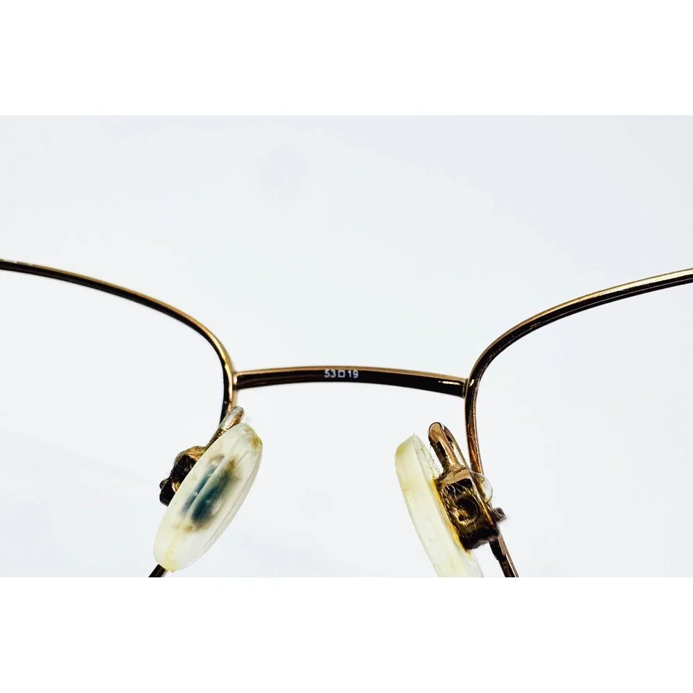 Altair Eyeglass Frames Womens Brown A114 Ginger 53-19-135 Oval Metal Full Rim